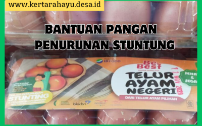Desa Kertarahayu Salurkan Bantuan Pangan Tahap Tiga untuk Penanganan Stunting