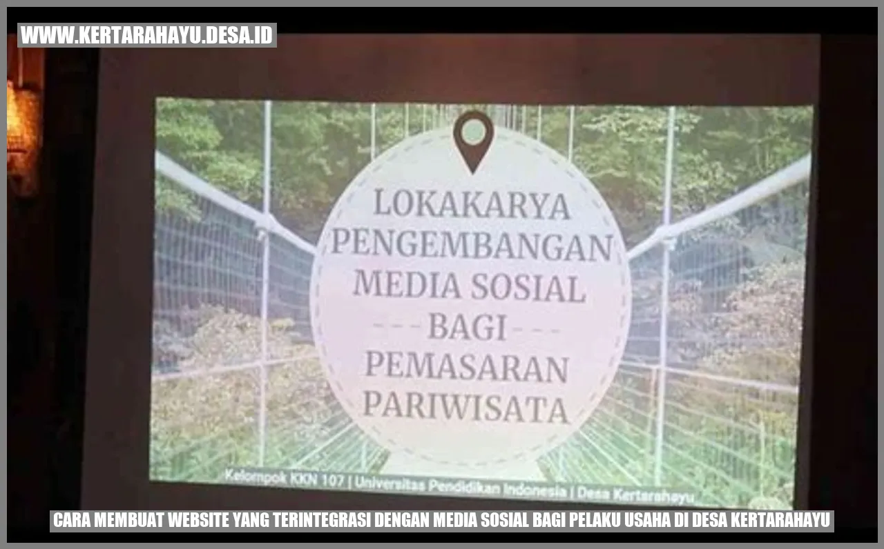 Website Terintegrasi dengan Media Sosial