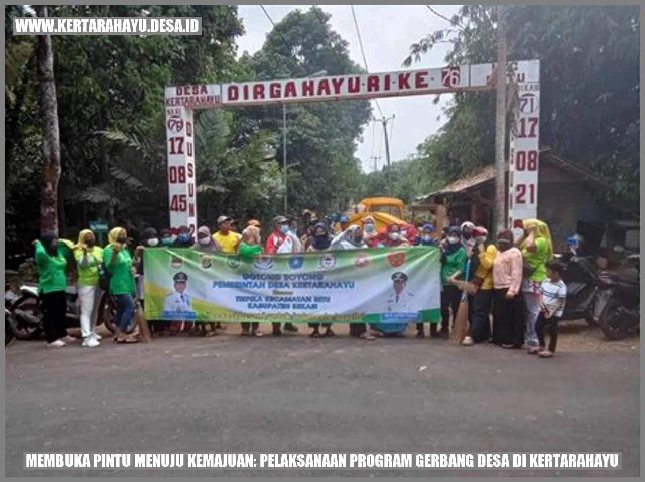 Gambar Gerbang Desa Kertarahayu