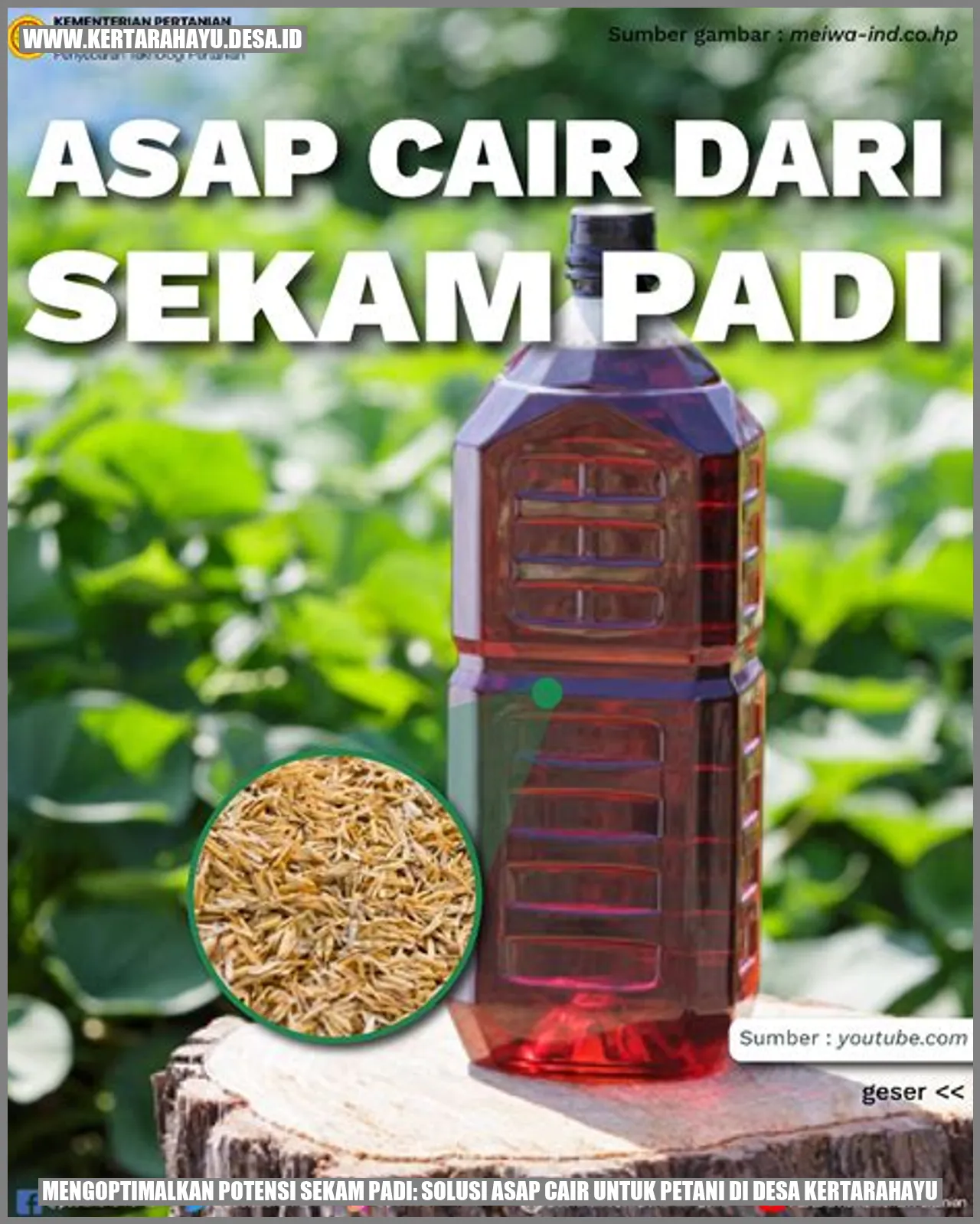 Mengoptimalkan Potensi Sekam Padi: Solusi Asap Cair untuk Petani di Desa kertarahayu