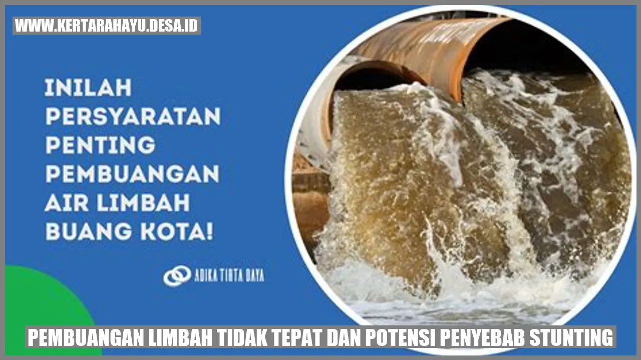 Pembuangan Limbah Tidak Tepat dan Potensi Penyebab Stunting